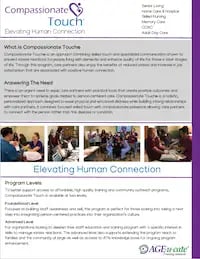 Compassionate Touch® Program Flyer (pdf)