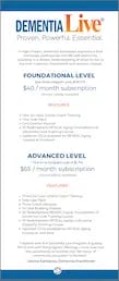 Dementia Live Pricing (pdf)